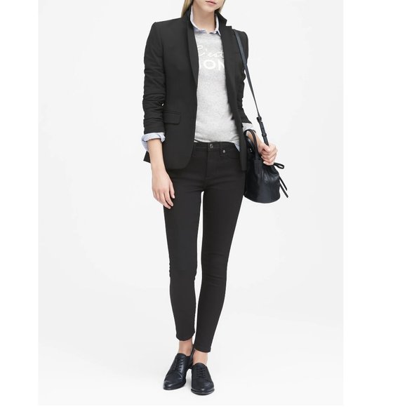 NWT! Black One-Button Blazer - Picture 8 of 15